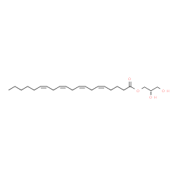 ChemSpider 2D Image | (S)-glyceryl 1-arachidonate | C23H38O4