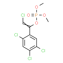 ChemSpider 2D Image | 2-Chloro-1-(2,4,5-trichlorophenyl)vinyl dimethyl phosphate | C10H9Cl4O4P