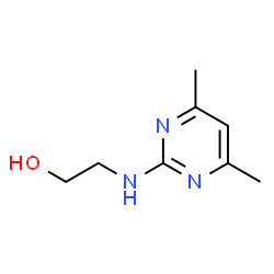 ChemSpider 2D Image | 2-[(4,6-Dimethyl-2-pyrimidinyl)amino]ethanol | C8H13N3O
