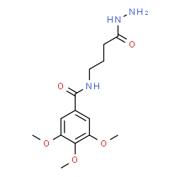 ChemSpider 2D Image | N-(4-Hydrazino-4-oxobutyl)-3,4,5-trimethoxybenzamide | C14H21N3O5