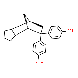 ChemSpider 2D Image | 4,4'-(1S,7S)-Tricyclo[5.2.1.0~2,6~]decane-8,8-diyldiphenol | C22H24O2