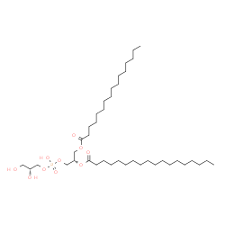 ChemSpider 2D Image | (1s)-2-{[{[(2r)-2,3-Dihydroxypropyl]oxy}(Hydroxy)phosphoryl]oxy}-1-[(Palmitoyloxy)methyl]ethyl Stearate | C40H79O10P