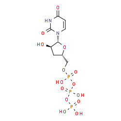 ChemSpider 2D Image | 3'-Deoxyuridine 5'-(tetrahydrogen triphosphate) | C9H15N2O14P3