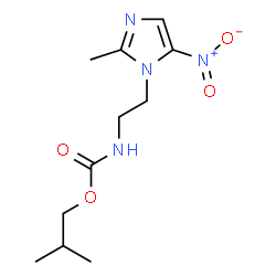 ChemSpider 2D Image | Isobutyl [2-(2-methyl-5-nitro-1H-imidazol-1-yl)ethyl]carbamate | C11H18N4O4