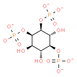 ChemSpider 2D Image | (1R,2S,3R,4S,5R,6R)-3,5,6-Trihydroxy-1,2,4-cyclohexanetriyl tris(phosphate) | C6H9O15P3