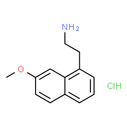 ChemSpider 2D Image | 2-(7-Methoxy-1-naphthyl)ethylamine hydrochloride | C13H16ClNO