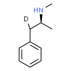 ChemSpider 2D Image | (2S)-N-Methyl-1-phenyl-2-(1-~2~H_1_)propanamine | C10H14DN