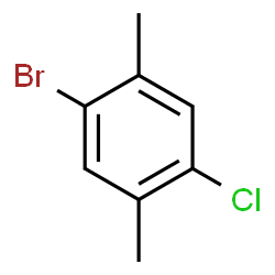 ChemSpider 2D Image | 1-Bromo-4-chloro-2,5-dimethylbenzene | C8H8BrCl