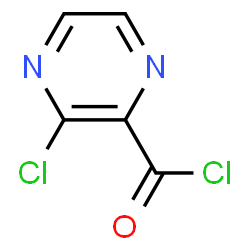 ChemSpider 2D Image | 3-Chloro-2-pyrazinecarbonyl chloride | C5H2Cl2N2O