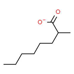 ChemSpider 2D Image | 2-Methyloctanoate | C9H17O2