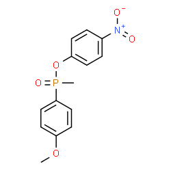 ChemSpider 2D Image | 4-Nitrophenyl (4-methoxyphenyl)methylphosphinate | C14H14NO5P