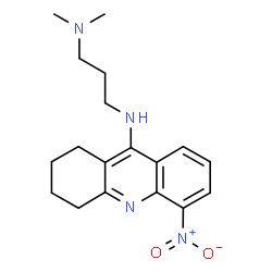 ChemSpider 2D Image | N,N-Dimethyl-N'-(5-nitro-1,2,3,4-tetrahydro-9-acridinyl)-1,3-propanediamine | C18H24N4O2