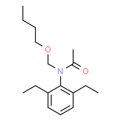 ChemSpider 2D Image | N-(Butoxymethyl)-N-(2,6-diethylphenyl)acetamide | C17H27NO2