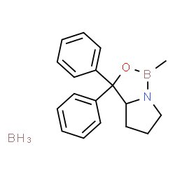 ChemSpider 2D Image | 1-Methyl-3,3-diphenyltetrahydro-3H-pyrrolo[1,2-c][1,3,2]oxazaborole - borane (1:1) | C18H23B2NO