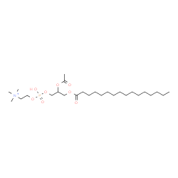 ChemSpider 2D Image | 7-Acetoxy-4-hydroxy-N,N,N-trimethyl-10-oxo-3,5,9-trioxa-4-phosphapentacosan-1-aminium 4-oxide | C26H53NO8P