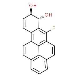 ChemSpider 2D Image | (7R,8R)-6-Fluoro-7,8-dihydrobenzo[pqr]tetraphene-7,8-diol | C20H13FO2