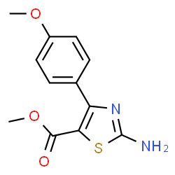 ChemSpider 2D Image | methyl 2-amino-4-(4-methoxyphenyl)thiazole-5-carboxylate | C12H12N2O3S