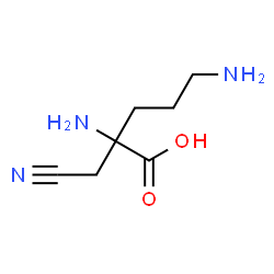 ChemSpider 2D Image | 2-(Cyanomethyl)ornithine | C7H13N3O2