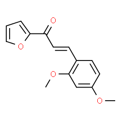 ChemSpider 2D Image | (2E)-3-(2,4-Dimethoxyphenyl)-1-(2-furyl)-2-propen-1-one | C15H14O4