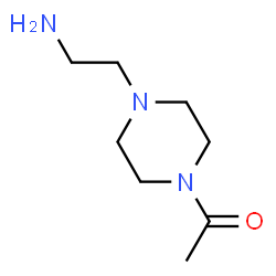 ChemSpider 2D Image | 2-(4-acetylpiperazin-1-yl)ethanamine | C8H17N3O