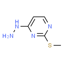 ChemSpider 2D Image | 4-hydrazinyl-2-(methylthio)pyrimidine | C5H8N4S