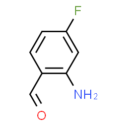 ChemSpider 2D Image | 2-Amino-4-fluorobenzaldehyde | C7H6FNO
