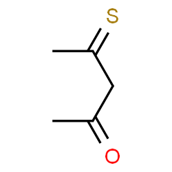 ChemSpider 2D Image | 4-Thioxo-2-pentanone | C5H8OS