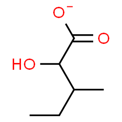 ChemSpider 2D Image | A-hydroxy-b-methylvalerate | C6H11O3