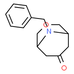 ChemSpider 2D Image | 9-Benzyl-3-oxa-9-azabicyclo[3.3.1]nonan-7-one | C14H17NO2