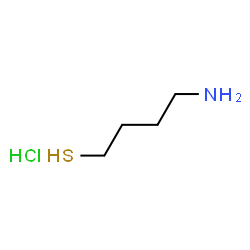 ChemSpider 2D Image | 4-Amino-1-butanethiol hydrochloride (1:1) | C4H12ClNS