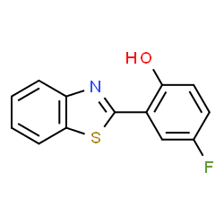 ChemSpider 2D Image | 2-(1,3-Benzothiazol-2-yl)-4-fluorophenol | C13H8FNOS