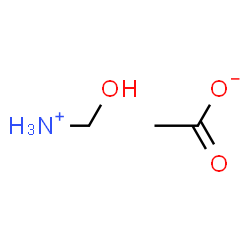 ChemSpider 2D Image | Hydroxymethanaminium acetate | C3H9NO3