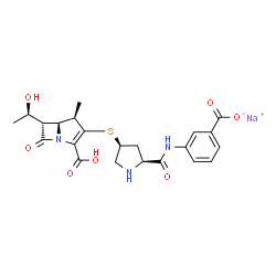 ChemSpider 2D Image | ertapenem sodium | C22H24N3NaO7S