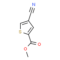ChemSpider 2D Image | Methyl 4-cyano-2-thiophenecarboxylate | C7H5NO2S
