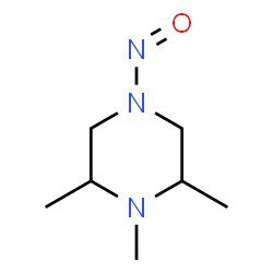 ChemSpider 2D Image | Nitroso-3,4,5-trimethylpiperazine | C7H15N3O