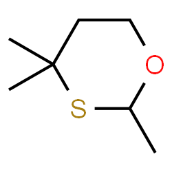 ChemSpider 2D Image | 2,4,4-Trimethyl-1,3-oxathiane | C7H14OS