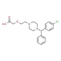 ChemSpider 2D Image | (S)-Cetirizine | C21H25ClN2O3