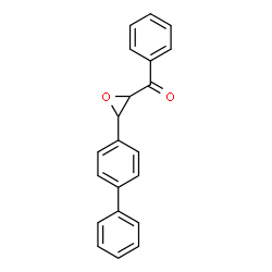 ChemSpider 2D Image | [3-(4-Biphenylyl)-2-oxiranyl](phenyl)methanone | C21H16O2