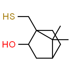 ChemSpider 2D Image | 7,7-Dimethyl-1-(sulfanylmethyl)bicyclo[2.2.1]heptan-2-ol | C10H18OS