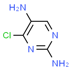 ChemSpider 2D Image | 4-Chloro-2,5-pyrimidinediamine | C4H5ClN4