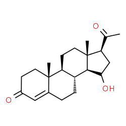 ChemSpider 2D Image | 15-Hydroxypregn-4-ene-3,20-dione | C21H30O3