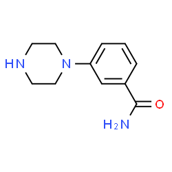 ChemSpider 2D Image | 3-(1-Piperazinyl)benzamide | C11H15N3O