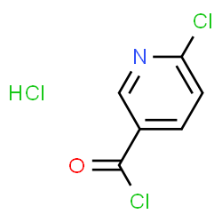 ChemSpider 2D Image | 6-Chloronicotinoyl chloride hydrochloride (1:1) | C6H4Cl3NO