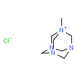 ChemSpider 2D Image | 1-Methyl-3,5,7-triaza-1-azoniatricyclo[3.3.1.1~3,7~]decane chloride | C7H15ClN4