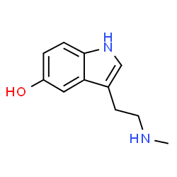 ChemSpider 2D Image | N-Methylserotonin | C11H14N2O
