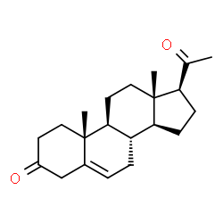 ChemSpider 2D Image | Pregn-5-ene-3,20-dione | C21H30O2