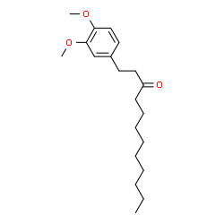 ChemSpider 2D Image | 1-(3,4-Dimethoxyphenyl)-3-dodecanone | C20H32O3