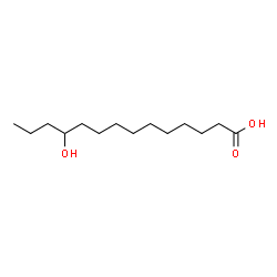 ChemSpider 2D Image | 11-Hydroxytetradecanoic acid | C14H28O3
