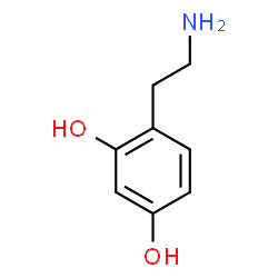 ChemSpider 2D Image | 4-(2-Aminoethyl)-1,3-benzenediol | C8H11NO2