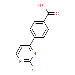 ChemSpider 2D Image | 4-(2-Chloro-4-pyrimidinyl)benzoic acid | C11H7ClN2O2